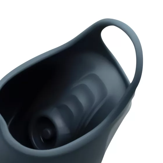 Boners - vibračný masturbátor na semenníky - dobíjací - modrý