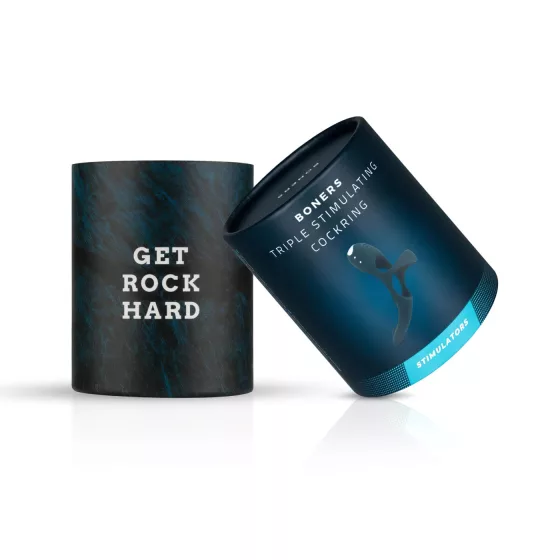 Boners - vibračný erekčný krúžok na penis a semenníky - stimulácia klitorisu