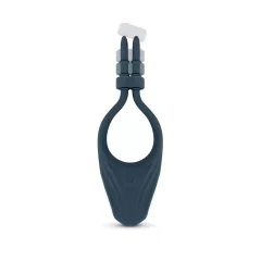   Boners - vibračný nastaviteľný erekčný krúžok - modrý