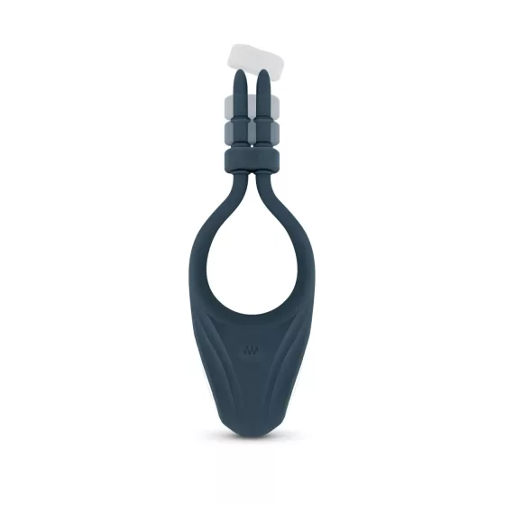 Boners - vibračný nastaviteľný erekčný krúžok - modrý