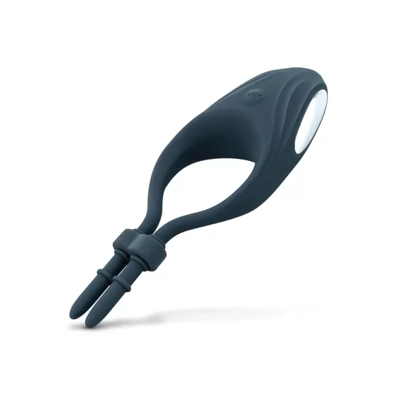 Boners - vibračný nastaviteľný erekčný krúžok - modrý