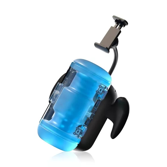 BLOWCAST Wingman Pro - automatický masturbátor - modro-čierny