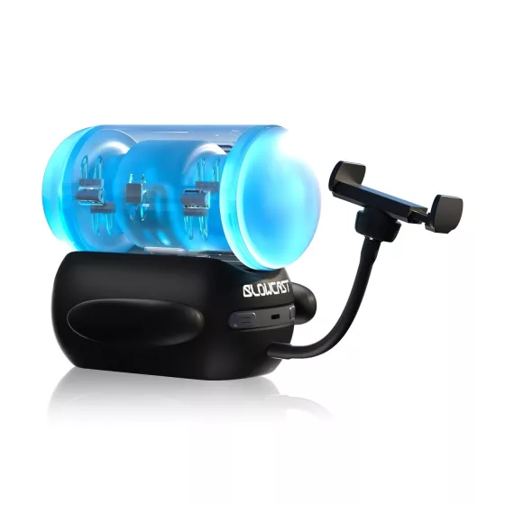 BLOWCAST Wingman Pro - automatický masturbátor - modro-čierny