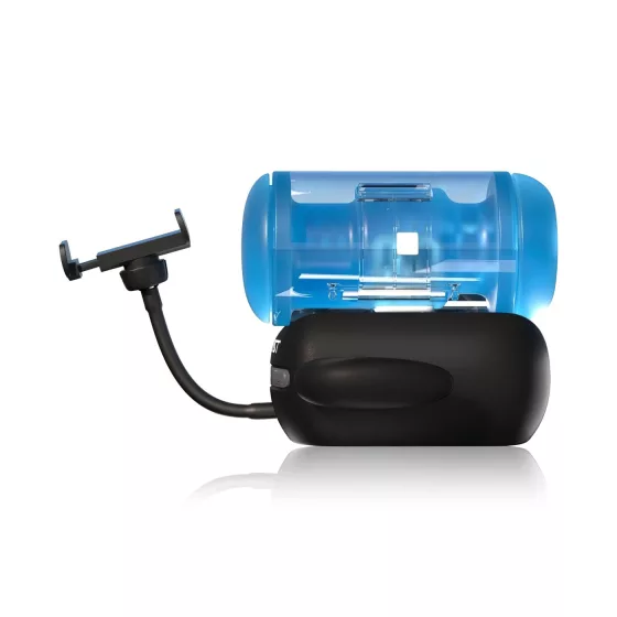 BLOWCAST Wingman Pro - automatický masturbátor - modro-čierny