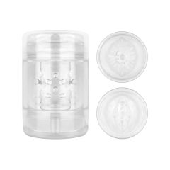   FPPR. - dvojitý masturbátor - vagína & análny otvor (priehľadný)