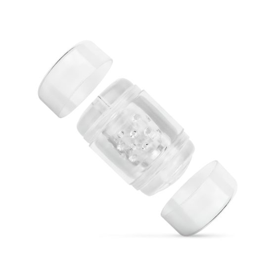 FPPR. - obojstranný masturbátor - vagína & ústa (priehľadný)