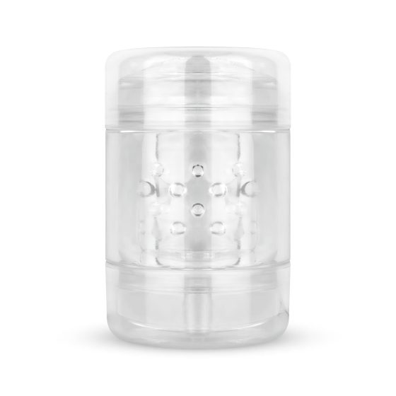 FPPR. - obojstranný masturbátor - vagína & ústa (priehľadný)