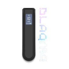 BLAQ - Dobíjací digitálny tyčový vibrátor (čierny)