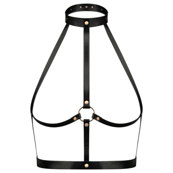 Rosy Gold - masážna hlavica - čierna/ružové zlato