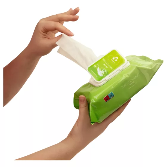EasyGlide - čistiace obrúsky na erotické pomôcky (100 ks)