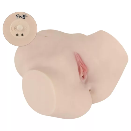 FWB - realistický vibračný torzo masturbátor - natúr