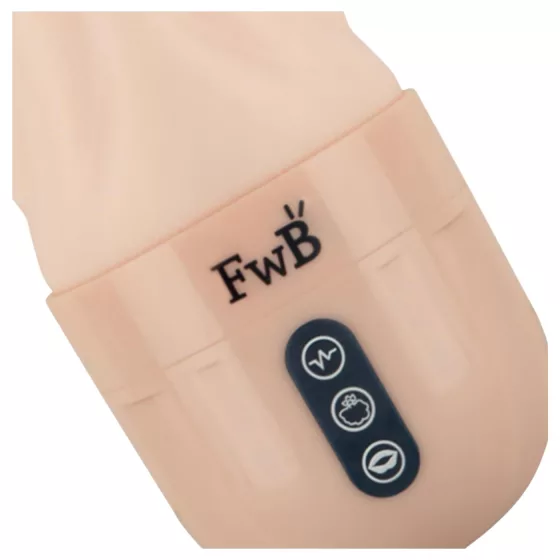 FWB - realistická vibračná a sacia vagína - telová farba