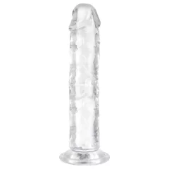   EasyToys - dildo realistické - želé - 16 cm - priehľadné