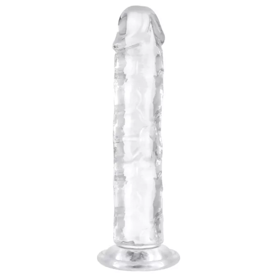 EasyToys - dildo realistické - želé - 16 cm - priehľadné
