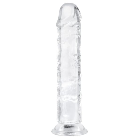 EasyToys - gelový dildo - 18 cm (priehľadný)