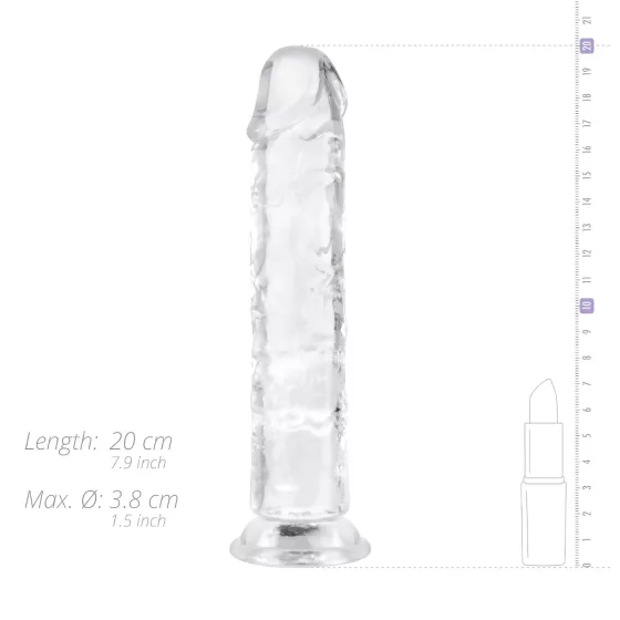 EasyToys - dildó - želé - 18 cm - priehľadné