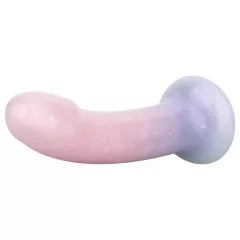   EasyToys Mermaid - silikónové dildo s trblietkami - 15 cm - ružové