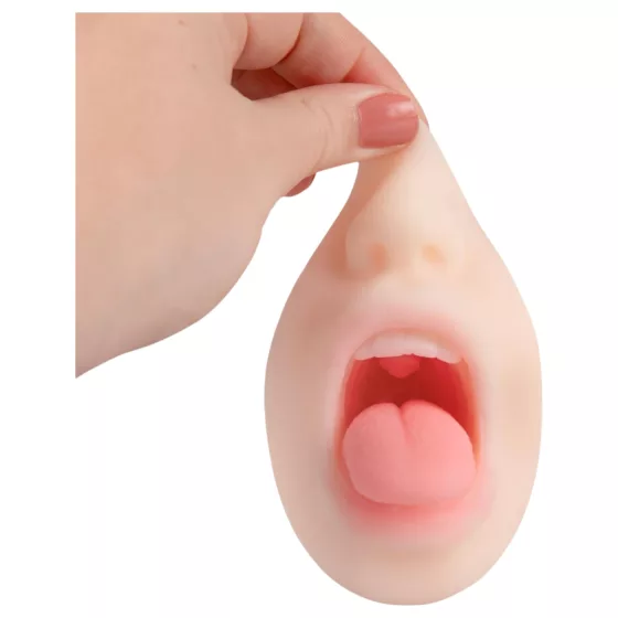 FWB - masturbátor 2v1 - ústa a vagína - realistická farba