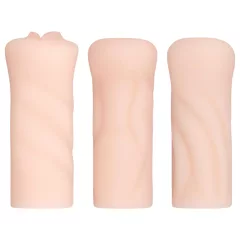 FWB - realistický masturbátor set - prírodná farba