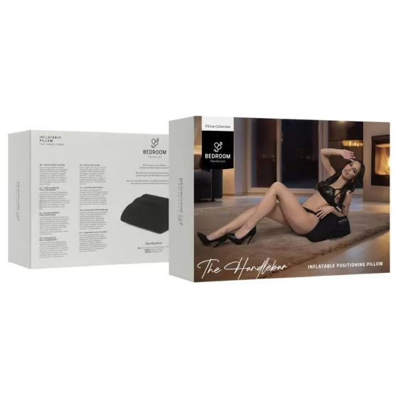 Bedroom Fantasies - nafukovací sex vankúš s úchytkami - čierny