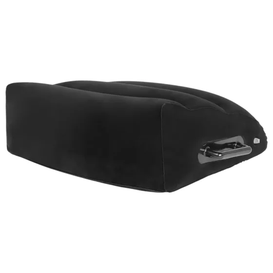 Bedroom Fantasies - nafukovací sex vankúš s úchytkami - čierny