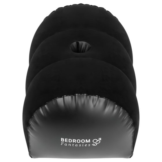 Spálne Fantázie - nafukovací sex vankúš s držiakom na vibrátor (čierny)