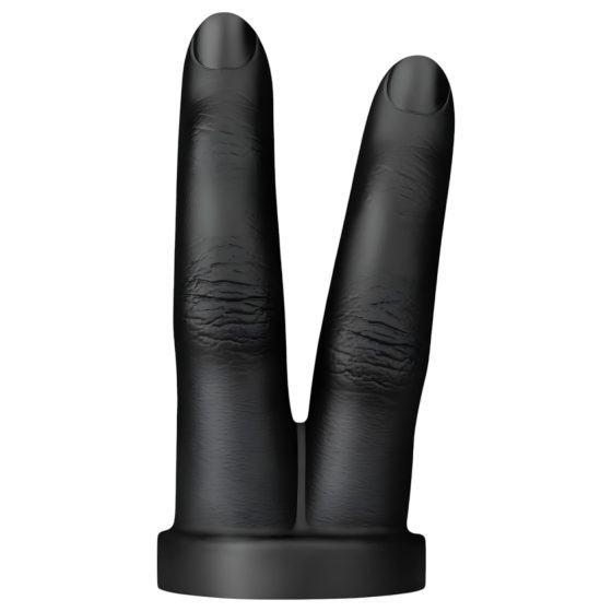 BUTTR Victory - dvojitý prst anál dildo (čierny)