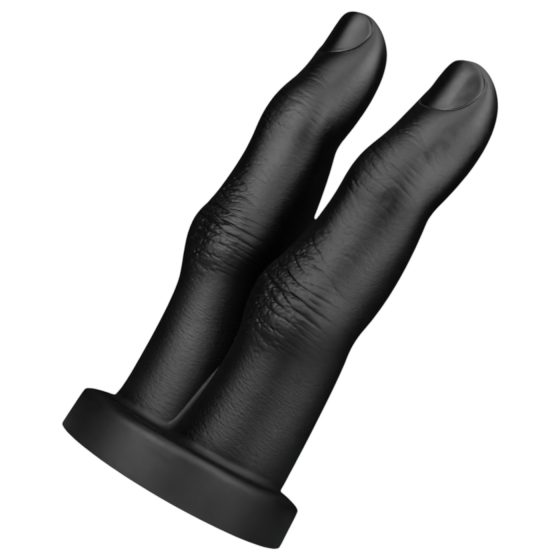 BUTTR Victory - dvojitý prst anál dildo (čierny)