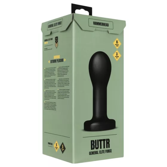 BUTTR - análny dildo - veľký - čierny