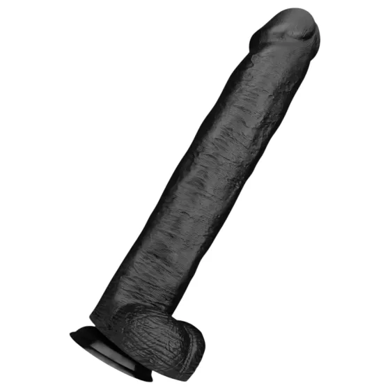 BUTTR - realistický veľký dildo - čierne - 43 cm