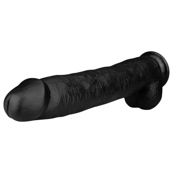 BUTTR - realistický veľký dildo - čierne - 43 cm