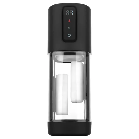 CRUIZR CX11 - vyhrievaný úzky masturbátor - čierny