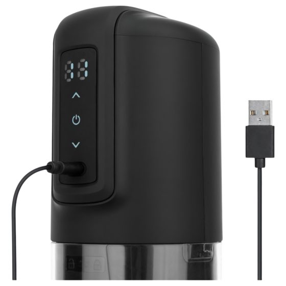 CRUIZR CX10 - automatický masturbátor s rotáciou a pohybom hore-dole - čierny