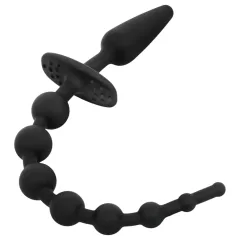 EasyToys - análny plug 2v1 - čierny