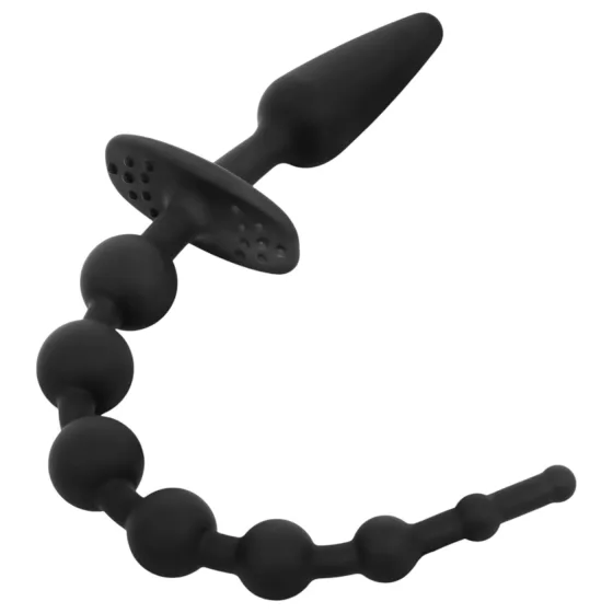 EasyToys - análny plug 2v1 - čierny