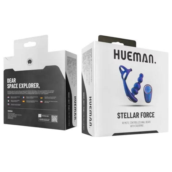 Hueman Stellar Force - análny vibrátor a erekčný krúžok (fialový)