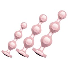 Rosy Gold - análne dildo set (ružové zlato)