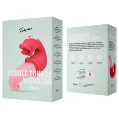 Teazers - vibrátor s dvoma jazykmi - ružový