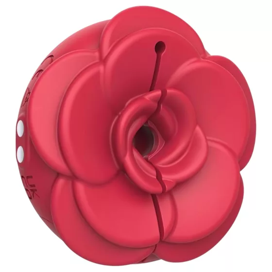 Teazers Rose - vibrujúca svorka na bradavky - červená