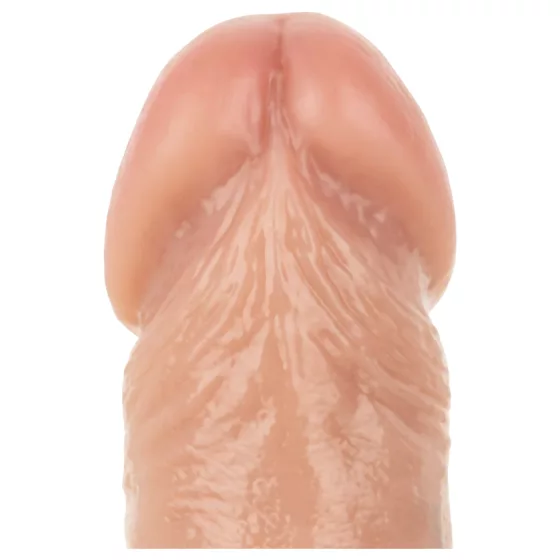 Real Fantasy Troy - realistický dildo s pohyblivou kožou (telovej farby) - 25 cm