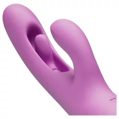   Good Vibes Only - vibrátor s klitorisovým ramenom s pohyblivým prstom (fialový)