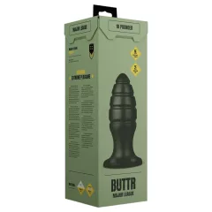 BUTTR Aftershock - obrovský análny plug (čierny) - 23 cm