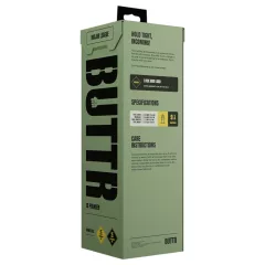 BUTTR Aftershock - obrovský análny plug (čierny) - 23 cm