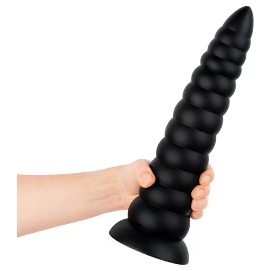 BUTTR Caterpiller - obrovský análny kolík (čierny) - 29 cm