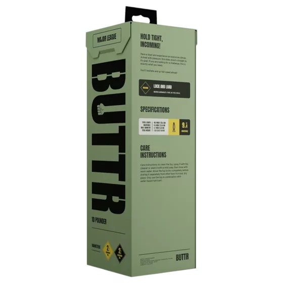 BUTTR Huge Explosive II - obrovský anál­ny kolík (čierny) - 29 cm