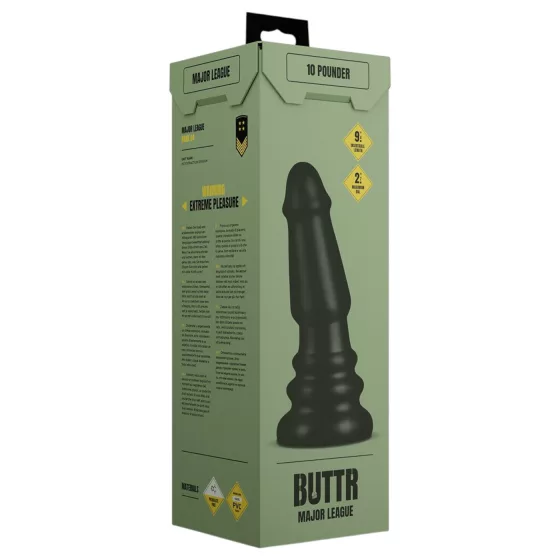 BUTTR Tactical II - obrovský análny kolík (čierny) - 26 cm