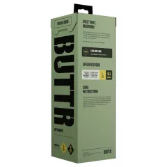   BUTTR Tactical II - obrovský análny kolík (čierny) - 26 cm