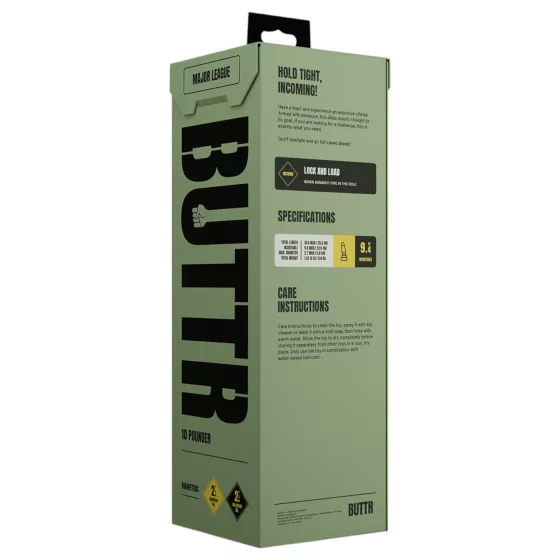 BUTTR Tactical II - obrovský análny kolík (čierny) - 26 cm