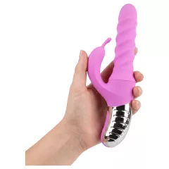   Good Vibes Only - rotačný vibračný stimulátor klitorisu s pákou (ružový)