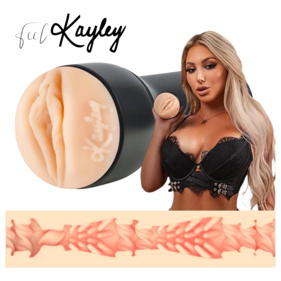 Kiiroo Kayley Gunner - realistická vagína - PowerBlow kompatibilná (naturál)
